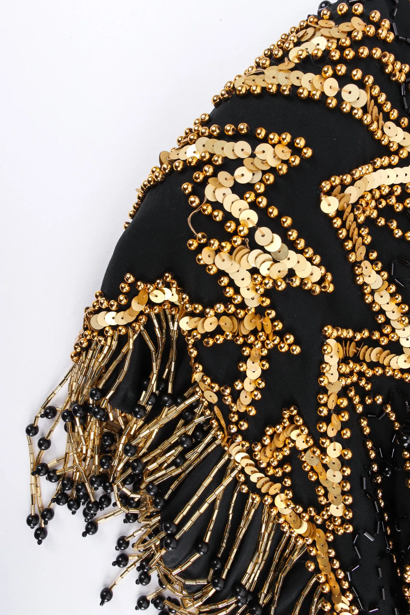 Star Beaded Fringe SIlk Dress