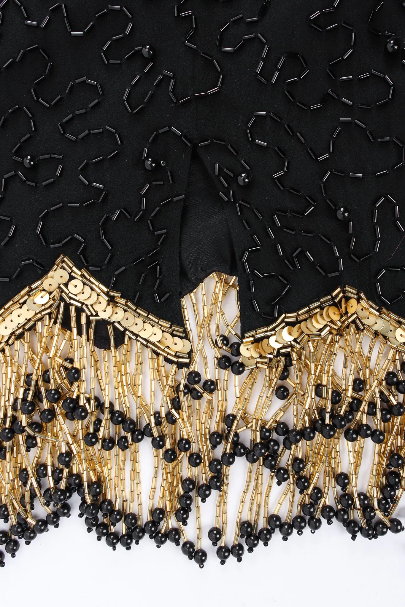 Star Beaded Fringe SIlk Dress
