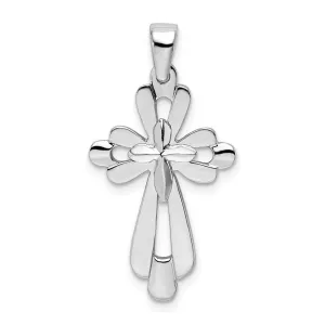 Sterling Silver Fancy Cut-out Cross Pendant