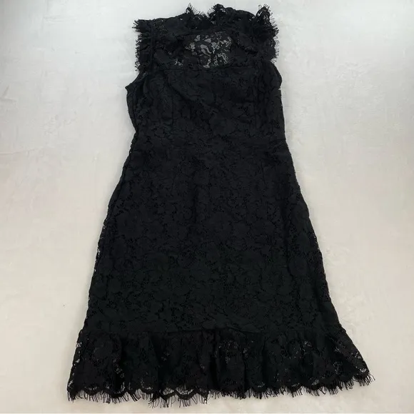 STORIA Pink Lily Boutique I’ll Shine For You Black Lace Dress • NWT | Medium