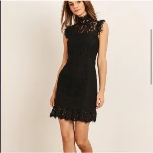 STORIA Pink Lily Boutique I’ll Shine For You Black Lace Dress • NWT | Medium