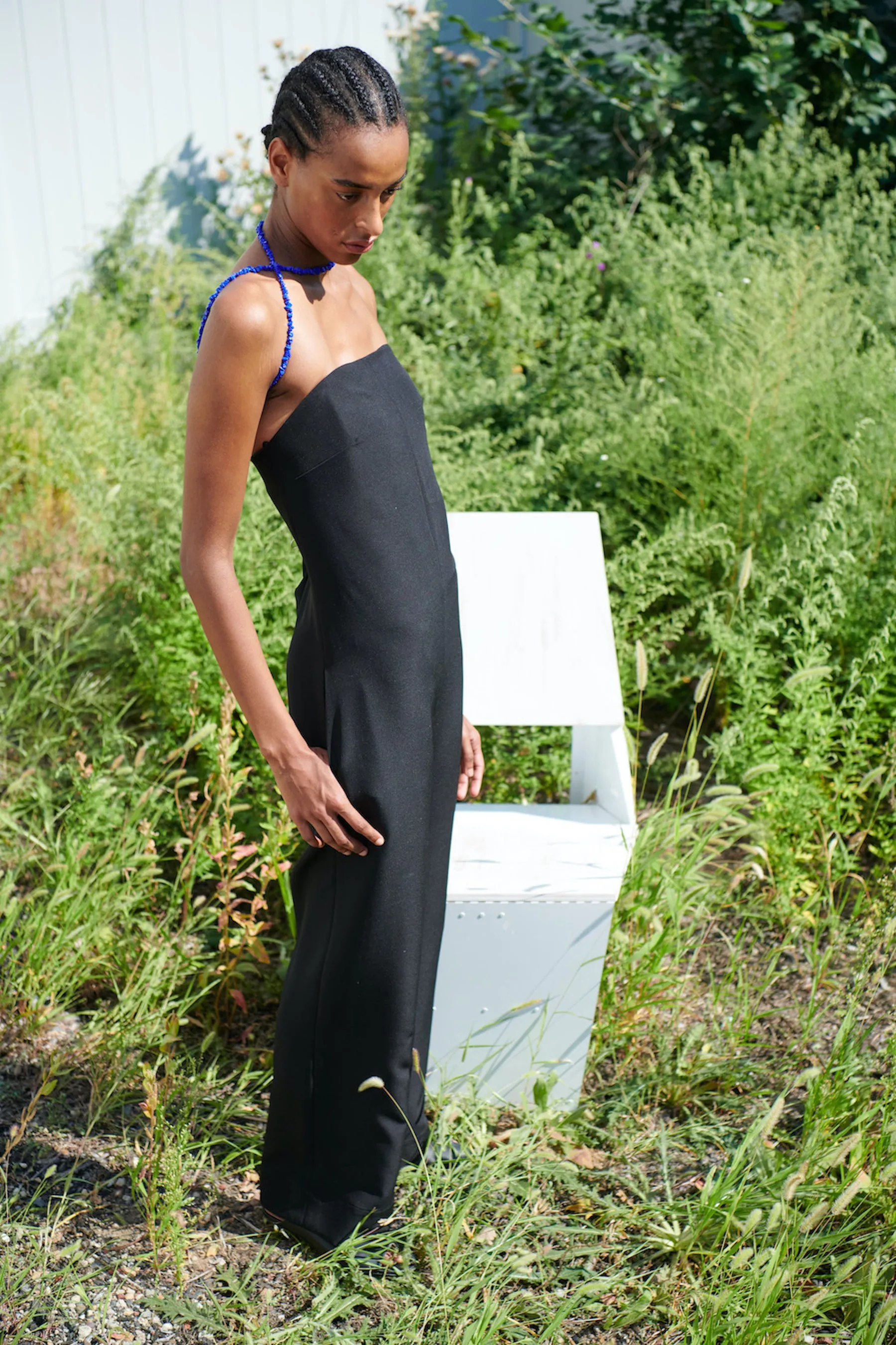 Strapless Fluid Jumpsuit - Black