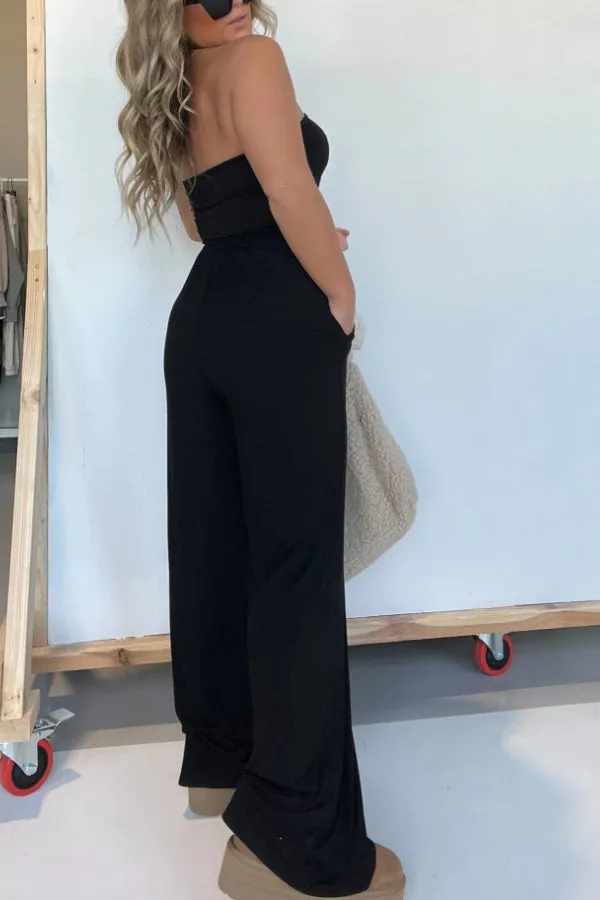 Strapless Jumpsuit Black