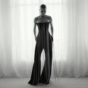 Strapless Sleeveless Chains Jumpsuit KLYF1241