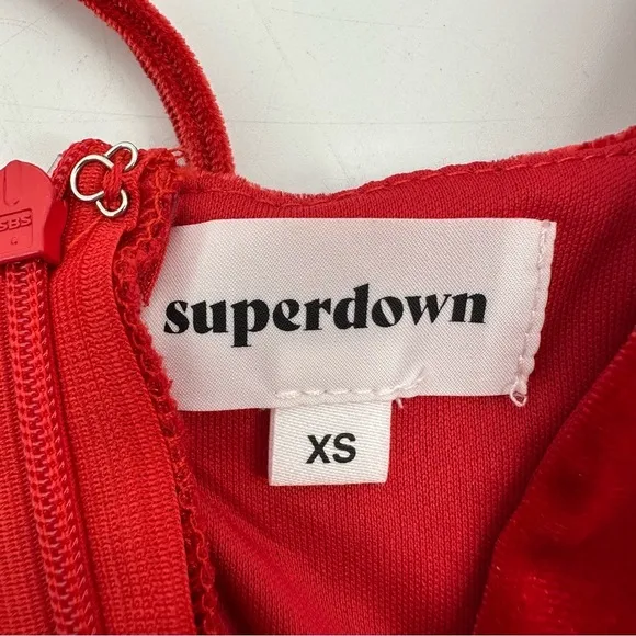 Superdown Aurora Deep V Maxi Dress Size XS