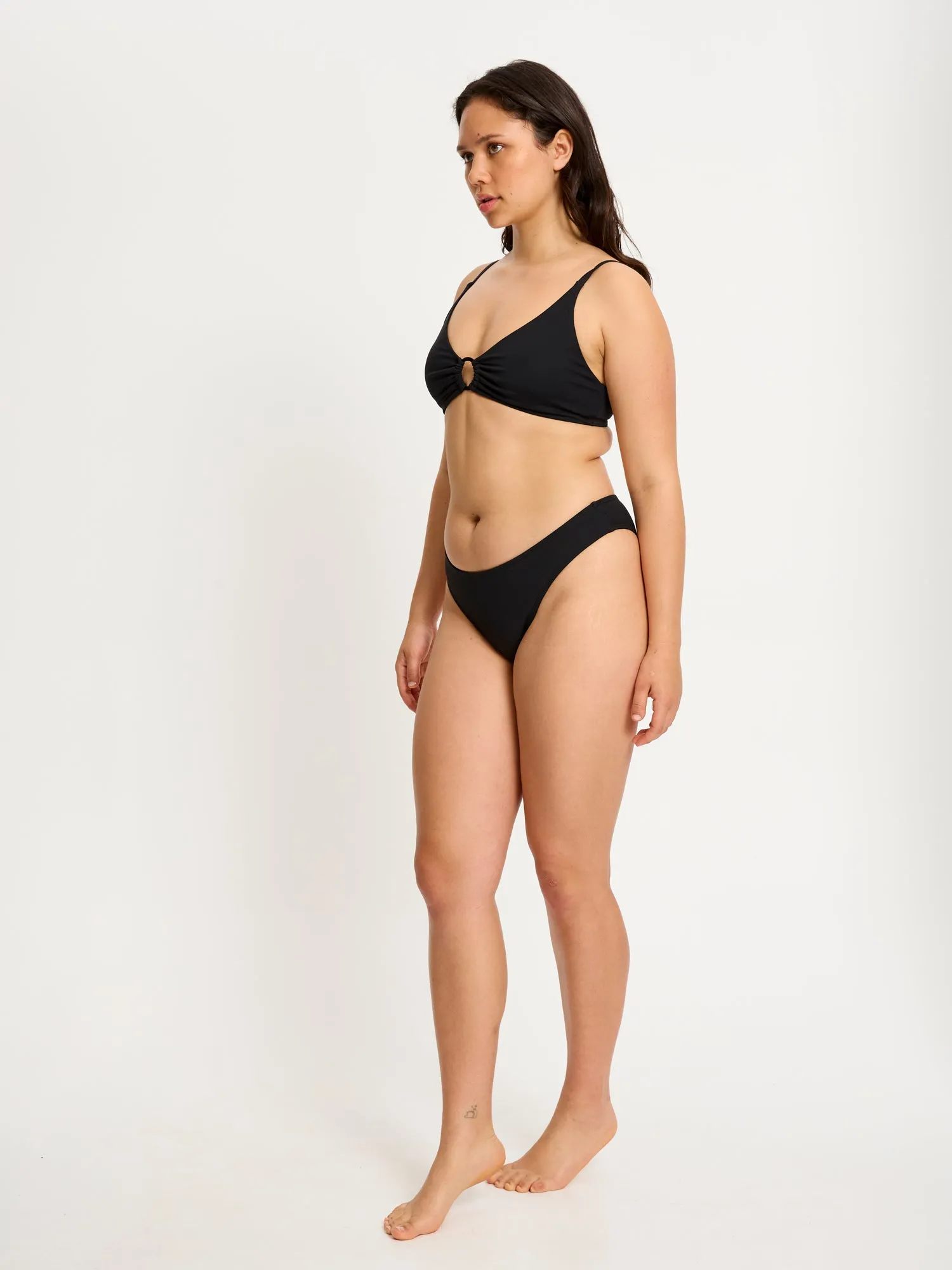 Swimwear Plunge Top Black