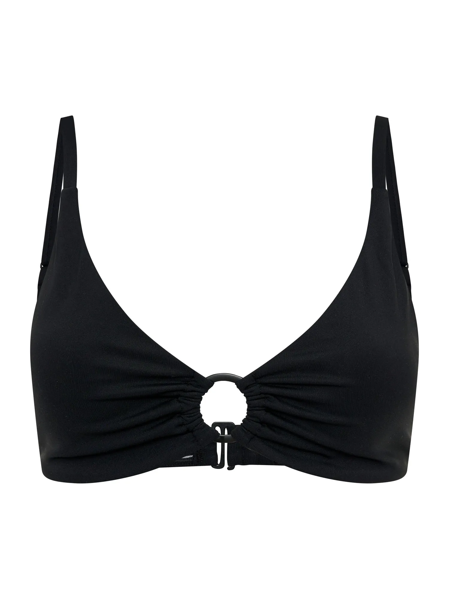Swimwear Plunge Top Black