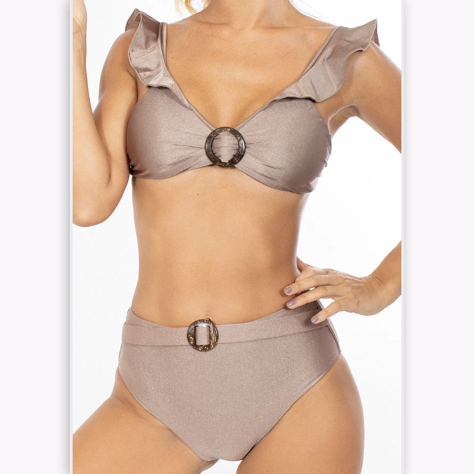 Swimwear Ruffle Top