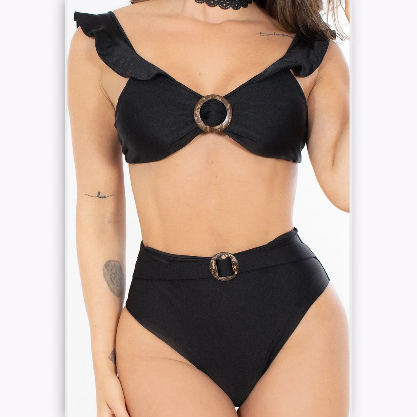 Swimwear Ruffle Top