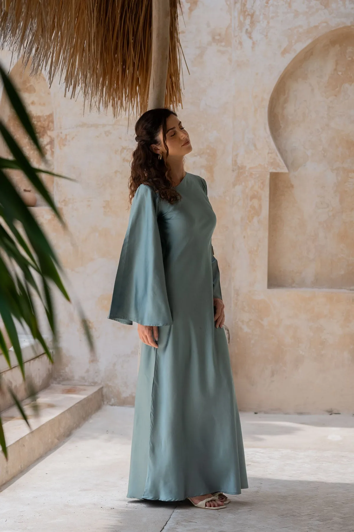 Teal Tulip Dress