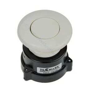 Tecmark White Flush Mount Air Button - 66mm OD | 41mm Hole