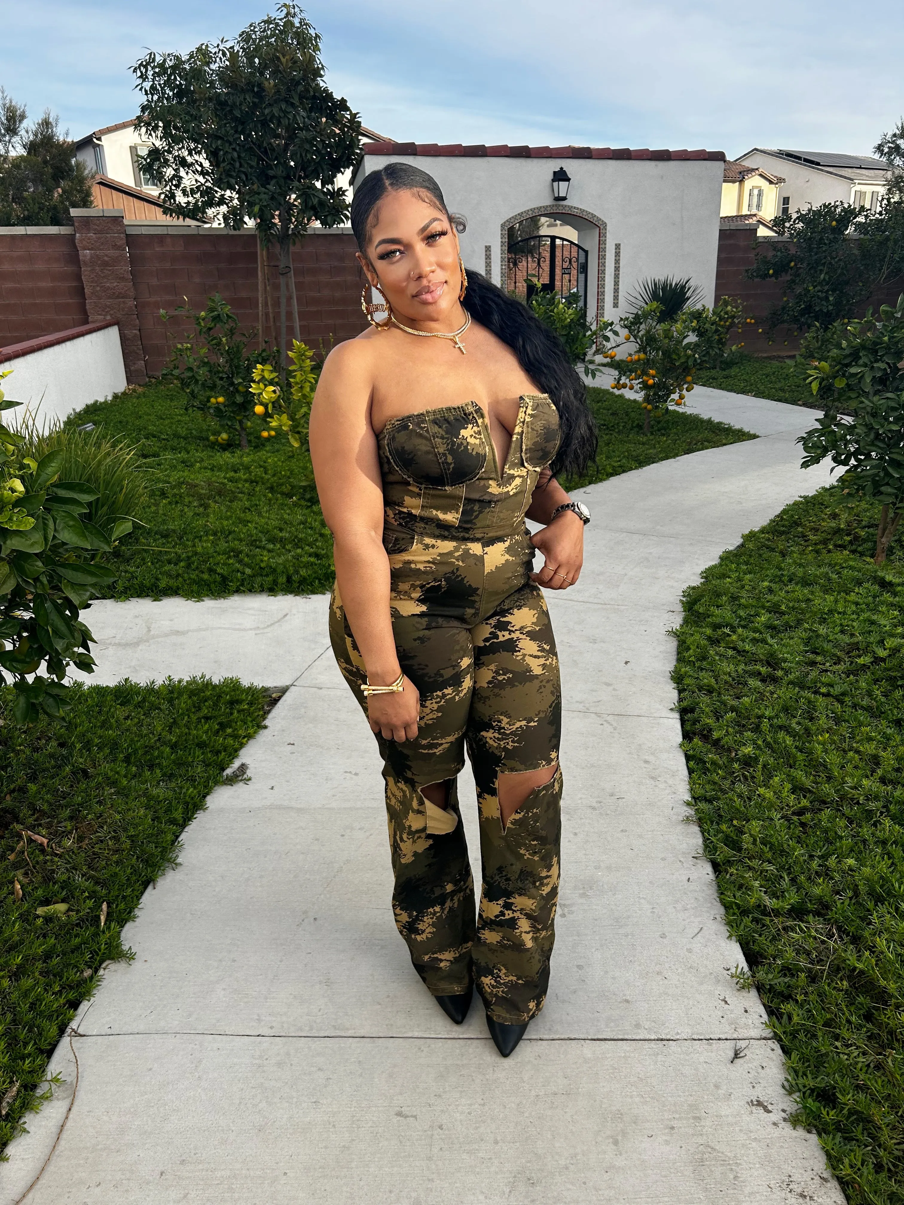 The “Green Fatigue” Jumpsuit
