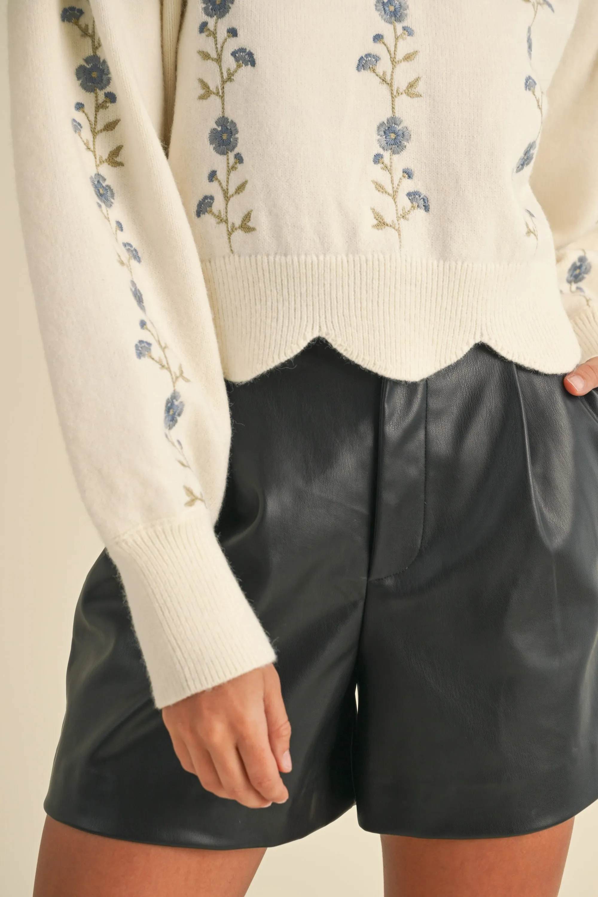 Thinking Out Loud Embroidered Sweater
