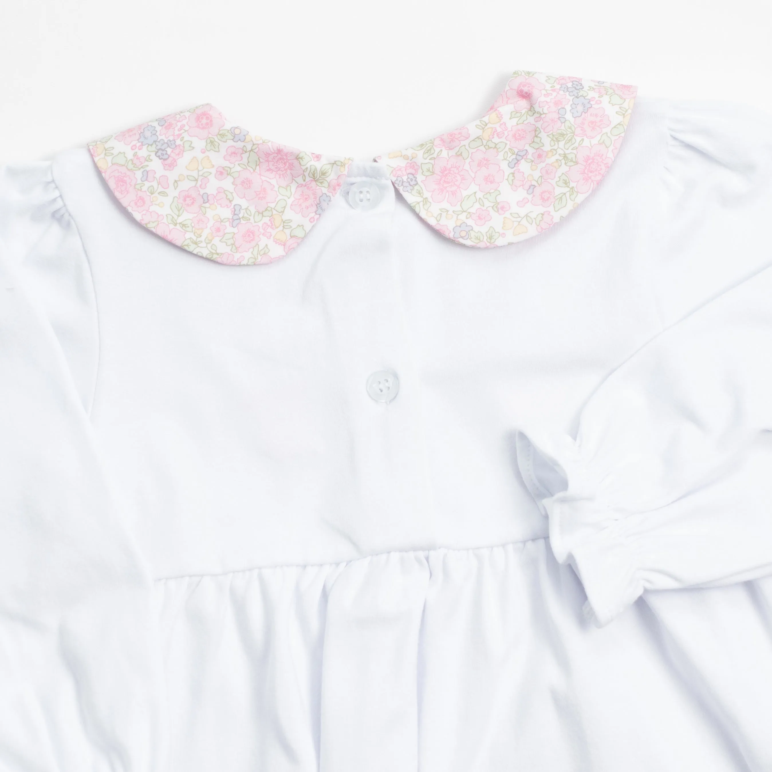 Tiffany Teacup Applique Ruffle Pant Set, Pink