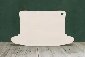 Top hat wooden craft cut out - plywood