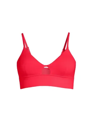 Top kąpielowy CASALL Triangle Cut-Out Bikini Top czerwony