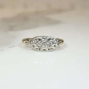 Triple Star 1940s Diamond Ring