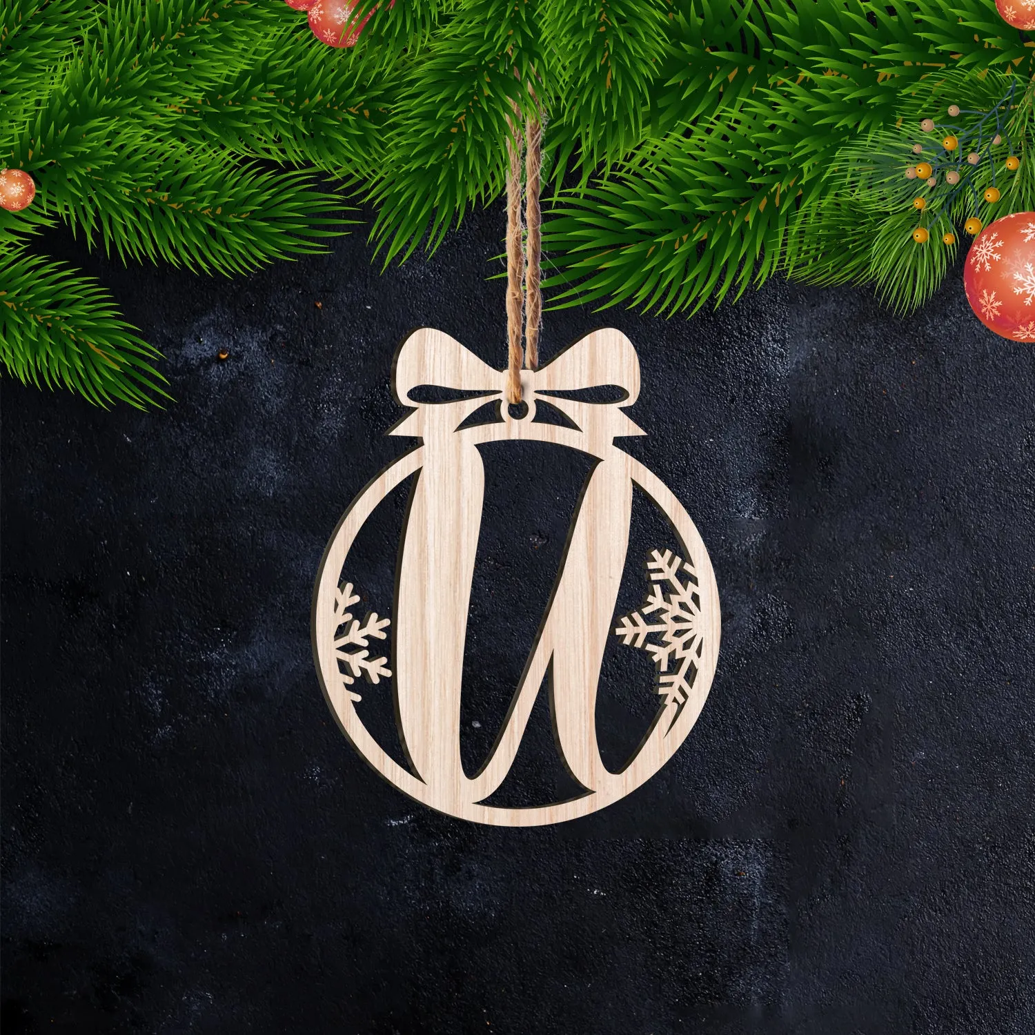 U Letter - Ornament Cut out 41 - PT97