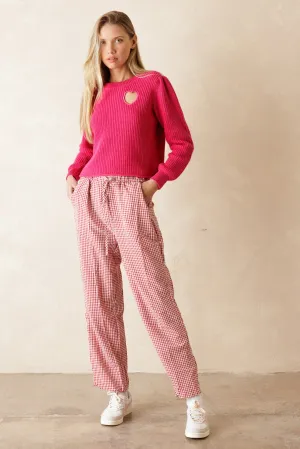 Valentine Cotton Cut Out Heart Sweater