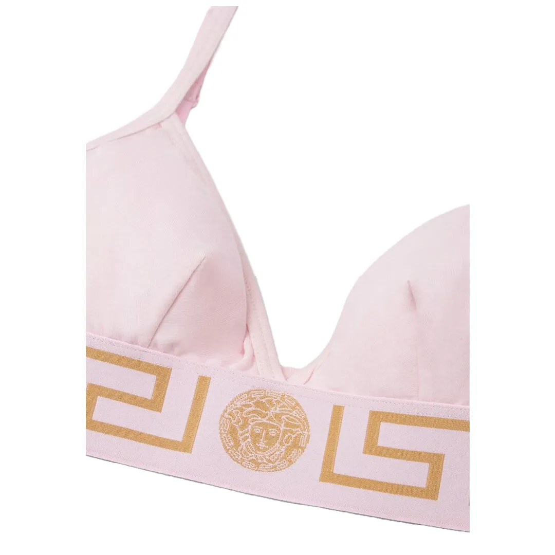 VERSACE GRECA BORDER TOP LIGHT PINK