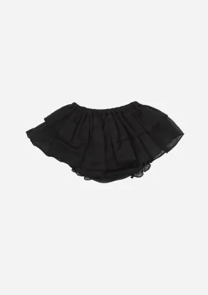 Voile Ruffle Bottom, Black