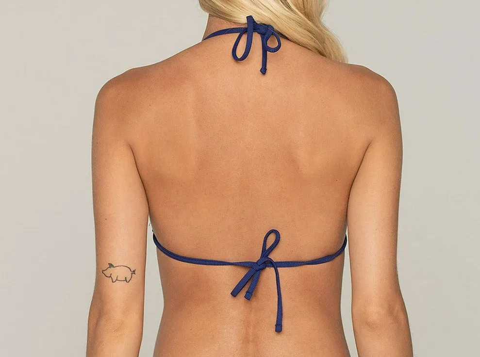 Volan Bikini Top - ROYAL BLUE
