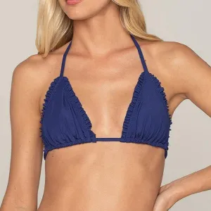 Volan Bikini Top - ROYAL BLUE