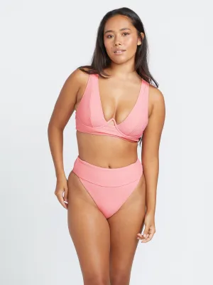 Volcom Womens So Current Plunge U-Wire Bikini Top