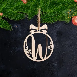 W Letter - Ornament Cut out 43 - PT97