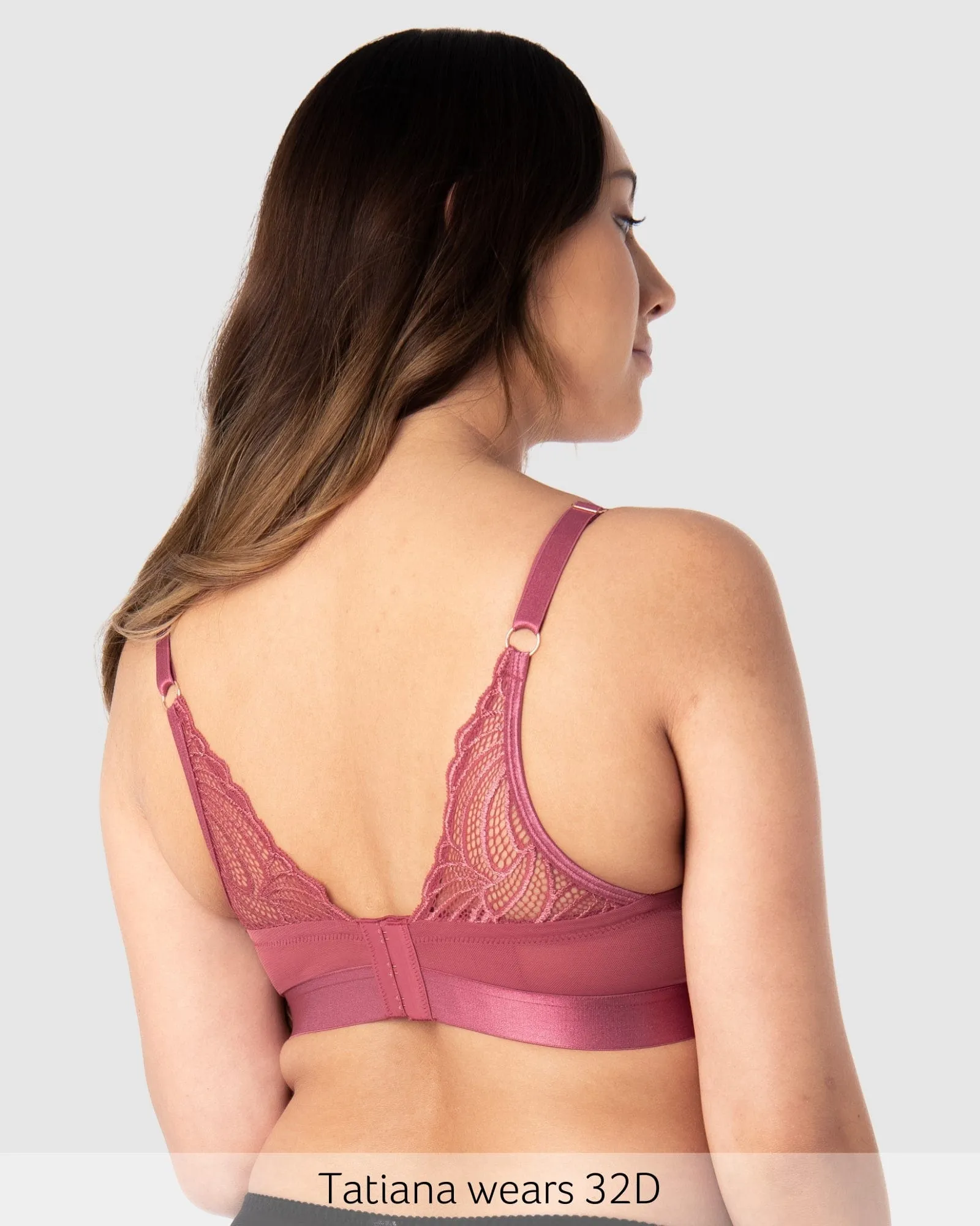 Warrior Plunge Nursing Bra - Spice Rose
