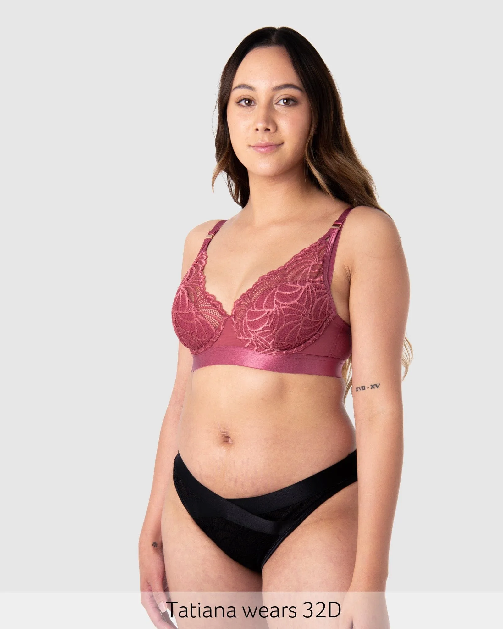 Warrior Plunge Nursing Bra - Spice Rose