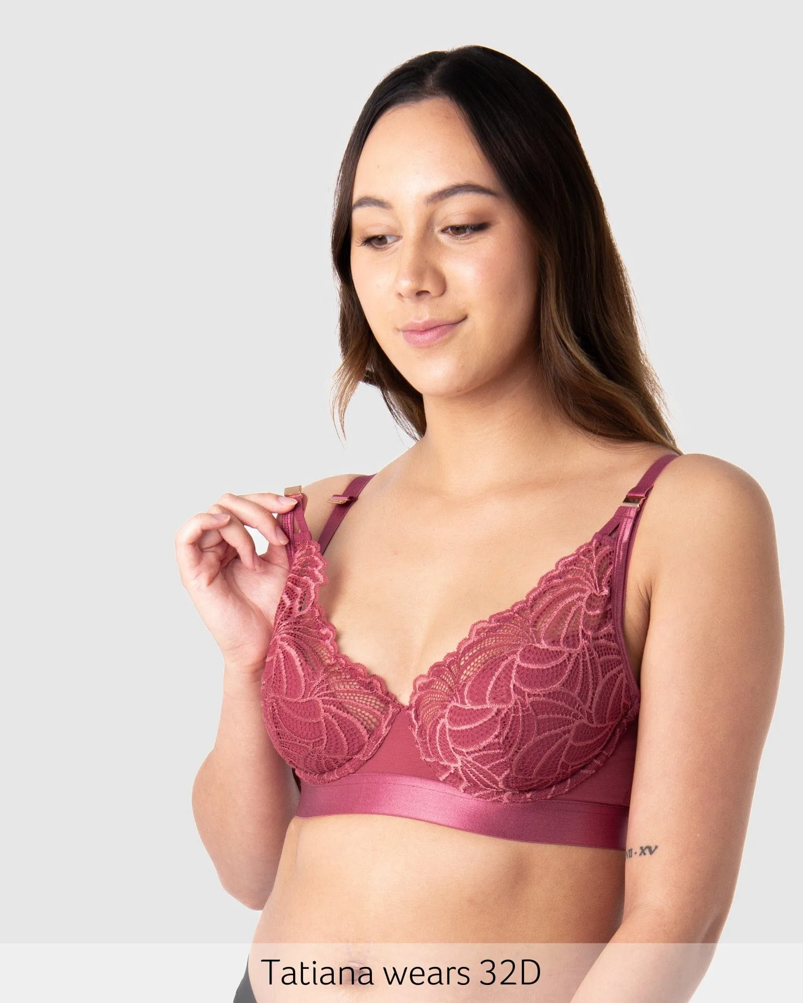 Warrior Plunge Nursing Bra - Spice Rose