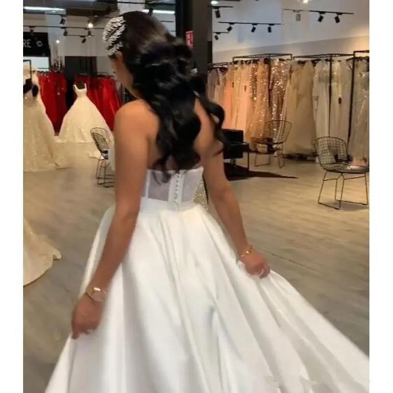 Wedding Jumpsuit/Pant Suits With Removable Skirt Long Train Applique Lace Bodice