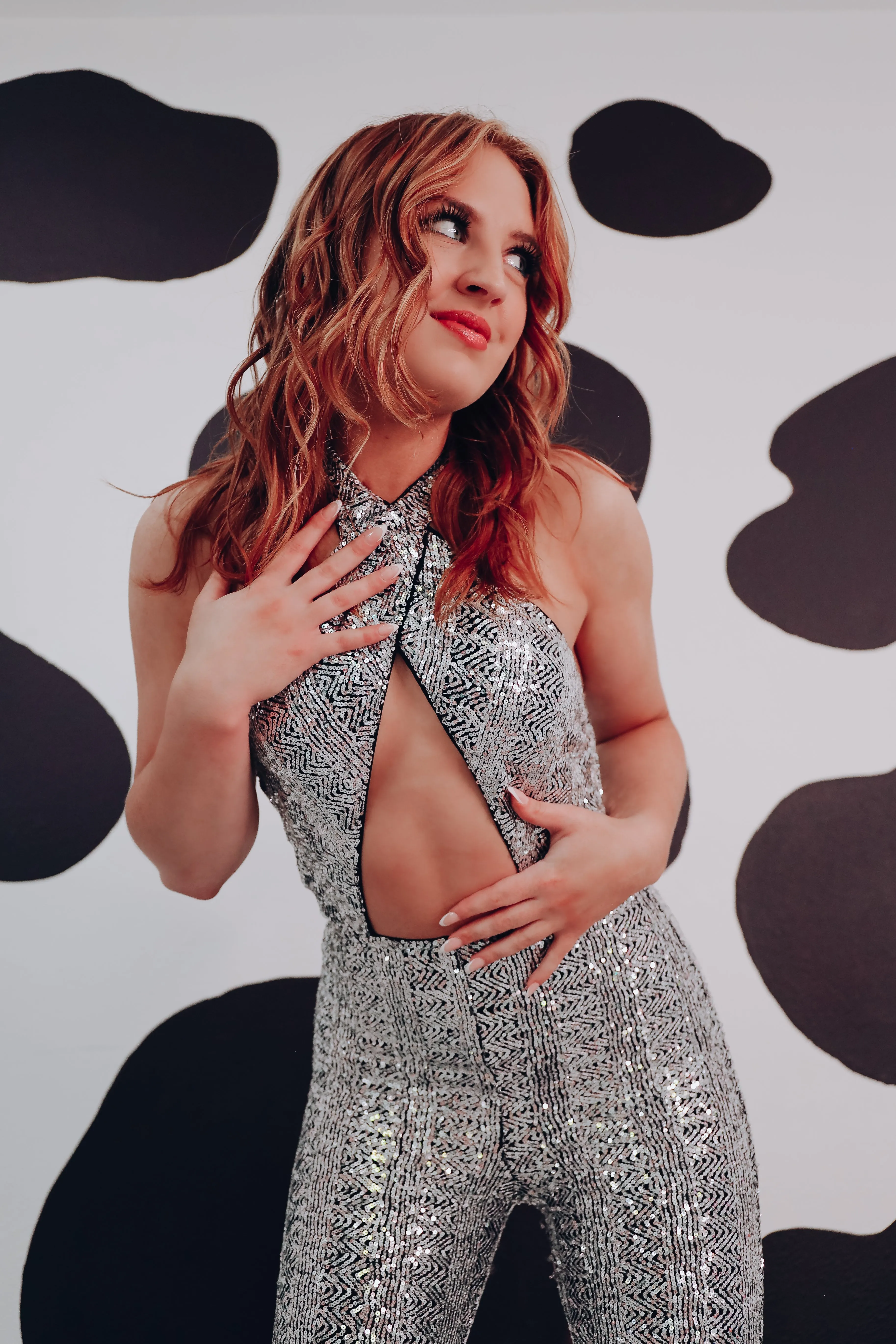 What Happens In Vegas... Sequin Jumpsuit - Silver