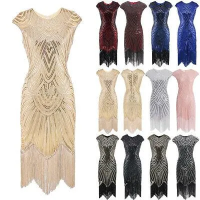 White Beaded Cap Sleeve Great Gatsby Dress