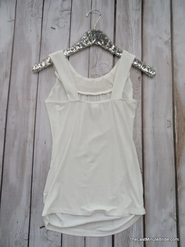 White Embellished Tank (S - Lg available)