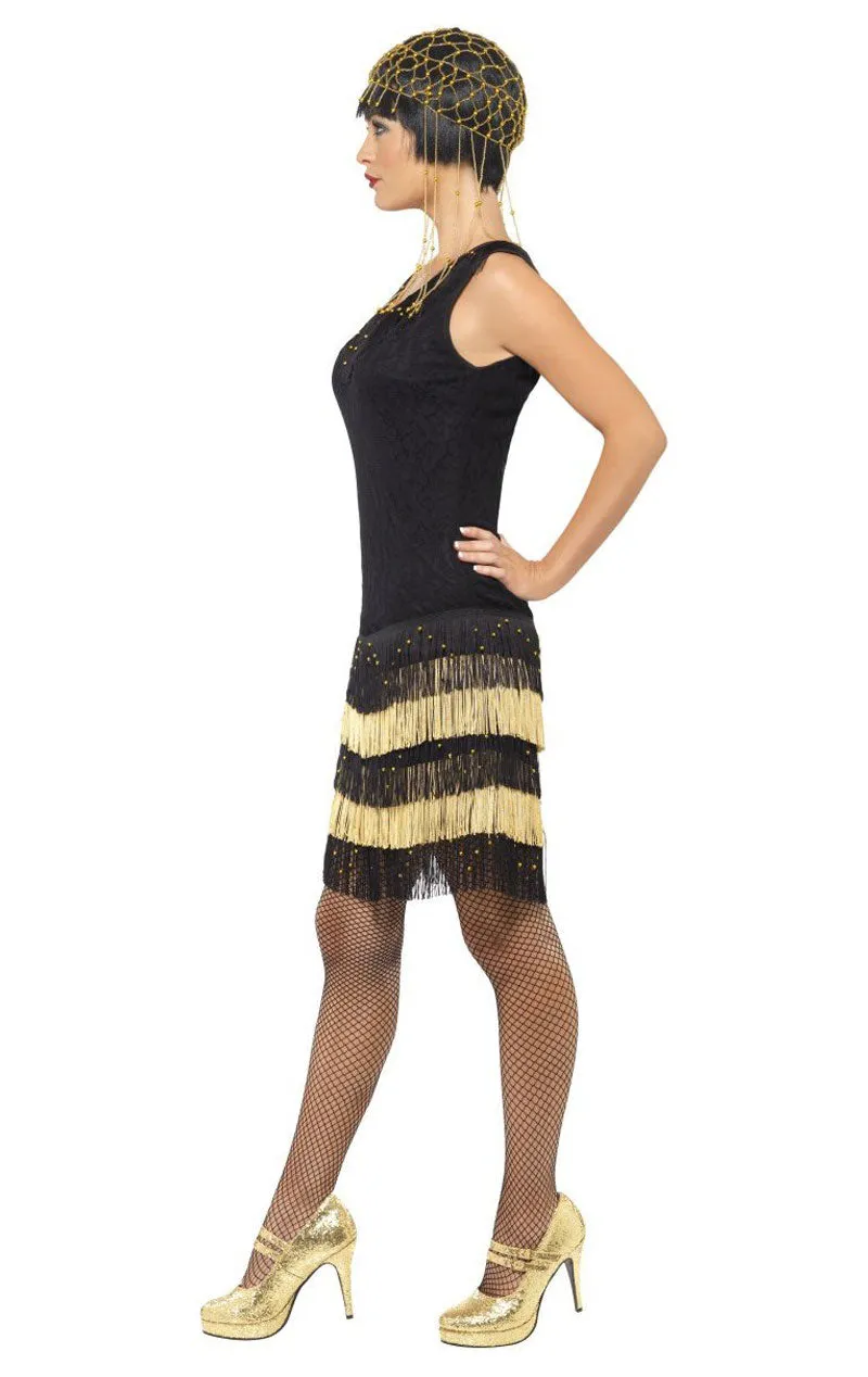Womens Fringe Flapper Dress