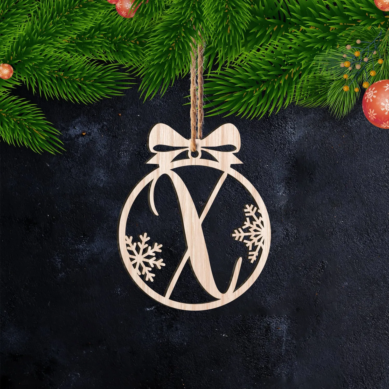 X Letter - Ornament Cut out 44 - PT97