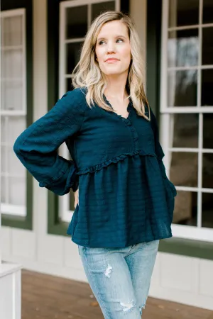 X Navy Nice Top