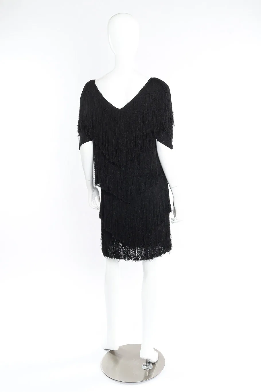 Yarn Fringe Tiered Dress