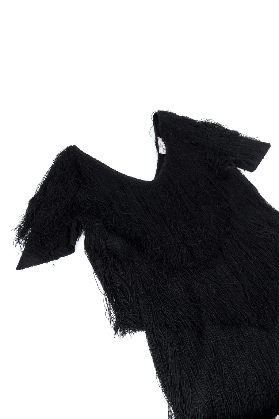 Yarn Fringe Tiered Dress