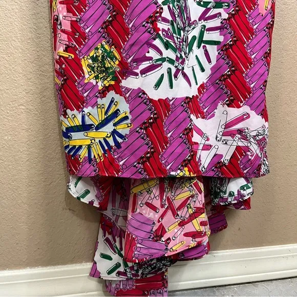 Zac Posen Safety Pin Print Maxi Dress / Gown