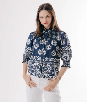 Zarina Top Tenille Print