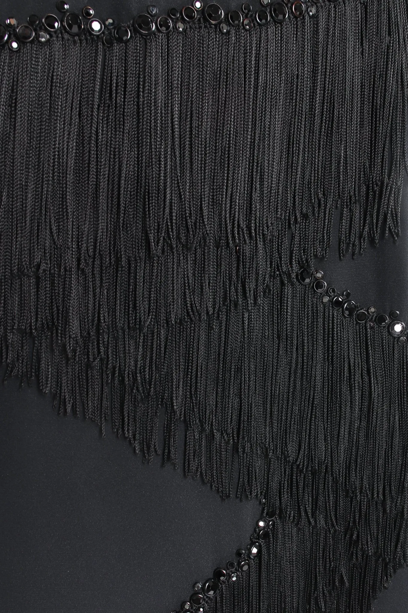Zigzag 3-Tier Fringe Midi Dress